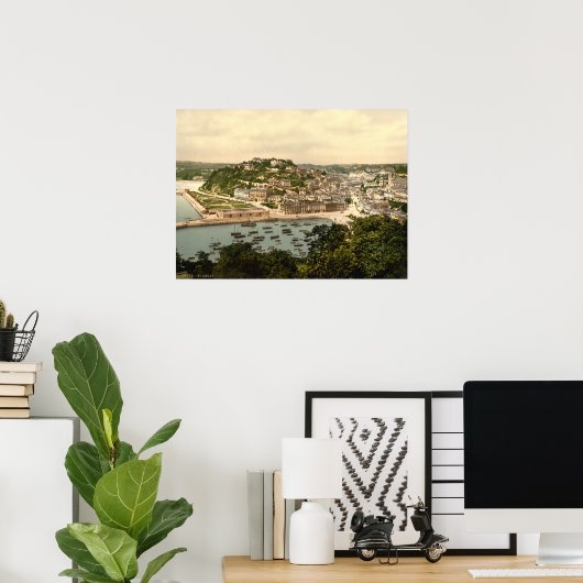 Torquay I, Devon, Engeland Poster (Thuiskantoor)
