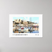 Torquay Marina, Engelse Riviera, Devon Canvas Afdruk (Voorkant)