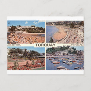 Torquay Oude Stranden Tuinen Haven Multiview Briefkaart