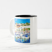 Torquay Tweekleurige Koffiemok (Voorkant links)