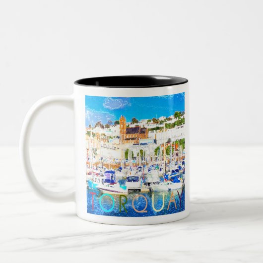 Torquay Tweekleurige Koffiemok (Links)