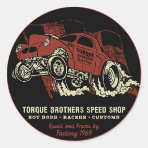Torque Brothers TB018A Ronde Sticker