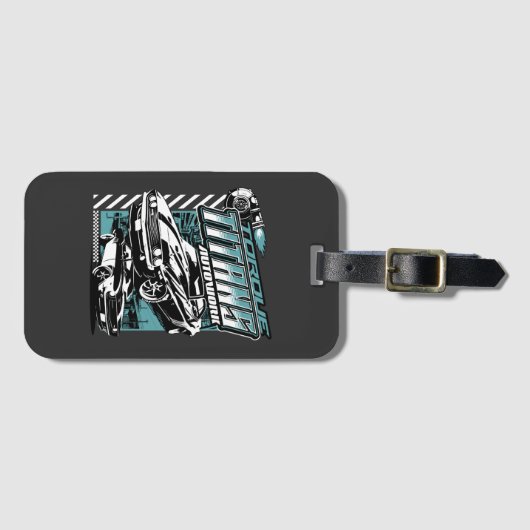 TORQUE TITANS AUTOWORKS - USA LEGEND CARS BAGAGELABEL (Voorkant (horizontaal))