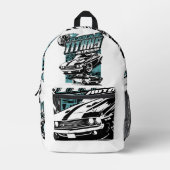 TORQUE TITANS AUTOWORKS - USA LEGEND CARS BEDRUKTE RUGZAK (Voorkant)