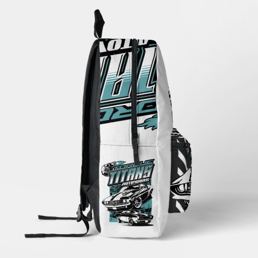 TORQUE TITANS AUTOWORKS - USA LEGEND CARS BEDRUKTE RUGZAK (Links)