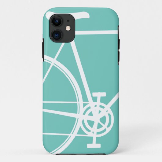 Torquoise Abstract Bicycle iPhone 5 Hoesje (Achterkant)