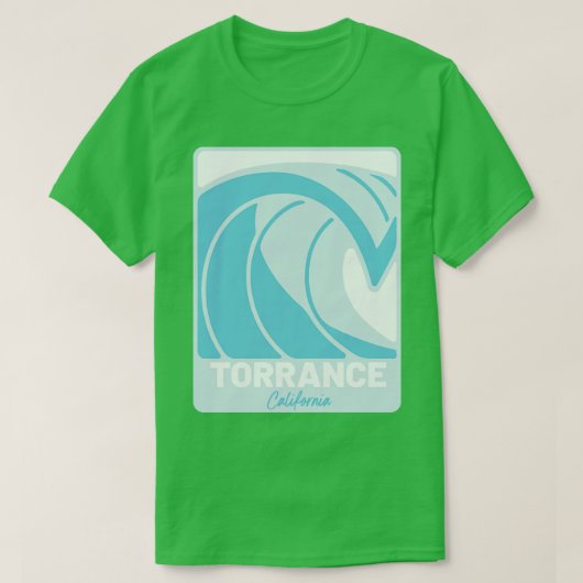 Torrance Beach California Pacific Ocean CA crash T-shirt (Design voorkant)