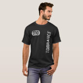 Torrance California 310 Area Code  Retro T-shirt (Voorkant volledig)
