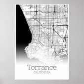 Torrance Map - California - City Map Poster (Voorkant)