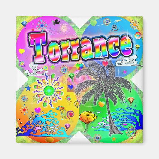 Torrance Quadro Seasons Magnet (Voorkant)