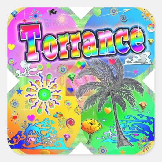 Torrance Quadro Seasons Sticker (Voorkant)