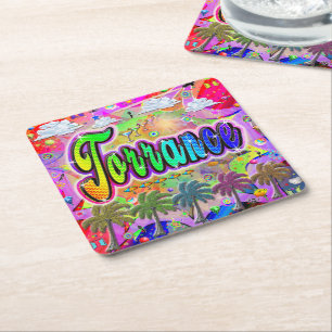 Torrance Vista Express Achterbaan Kartonnen Onderzetters