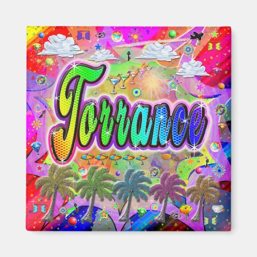 Torrance Vista Express-magneet Magneet (Voorkant)