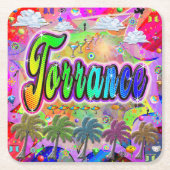 Torrance Vista Express-Onderzetter Kartonnen Onderzetters (Voorkant)