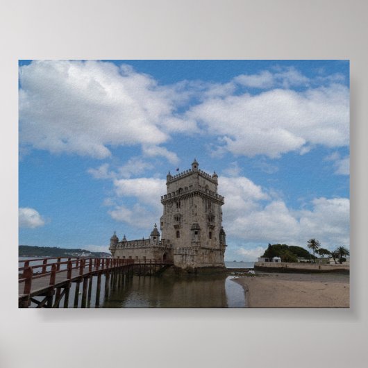 Torre de Belem in Lisbon Poster (Voorkant)