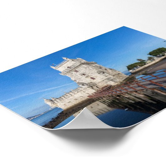 Torre de Belem in Lisbon Poster (Hoek)