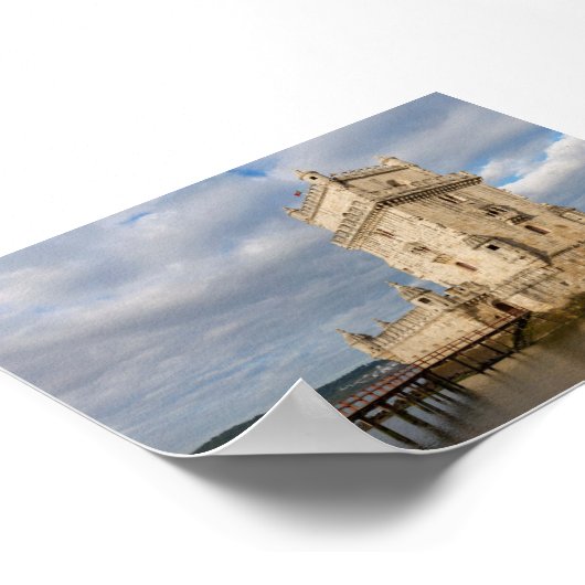 Torre de Belem in Lisbon Poster (Hoek)