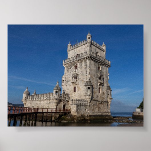 Torre de Belem in Lissabon Poster (Voorkant)