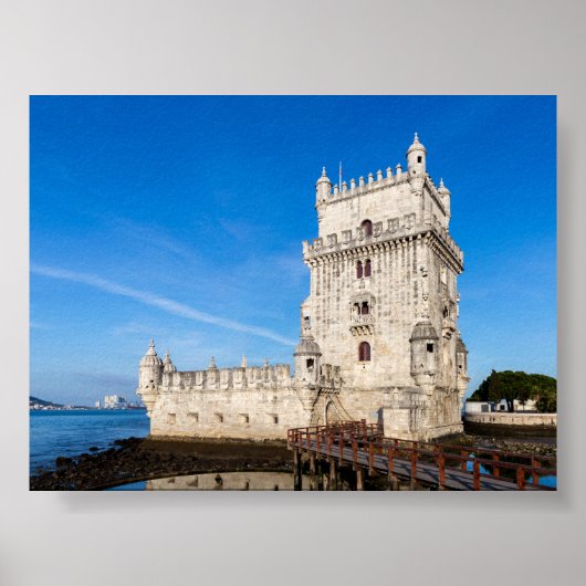 Torre de Belem in Lissabon Poster (Voorkant)