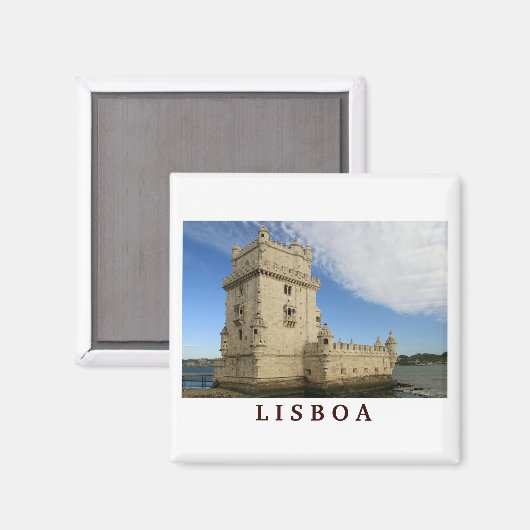 "Torre de Belem, Lisboa" magneet (Voorkant / Achterkant)