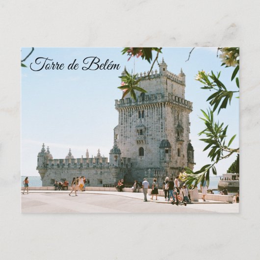 Torre de Belém Tower van Belém Lissabon Portugal Briefkaart (Voorkant)