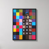 Torre de Hércules Abstract Painting by Alfred Fox Canvas Afdruk (Voorkant)