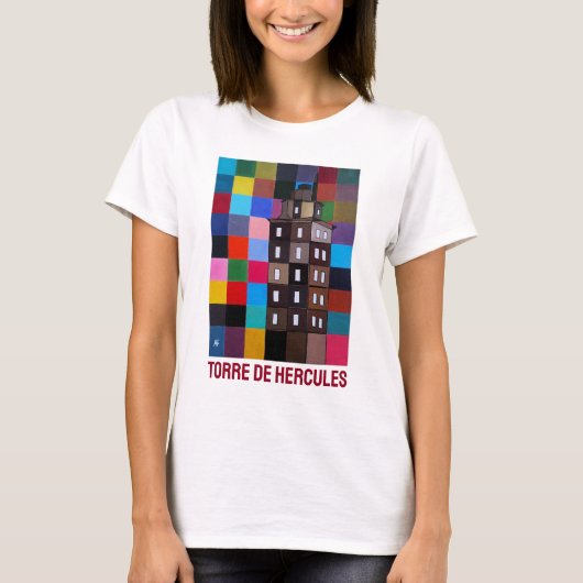 Torre de Hércules Abstract Painting by Alfred Fox T-shirt (Voorkant)