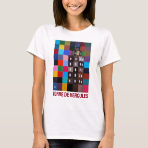 Torre de Hércules Abstract Schilderij door Alfred T-shirt