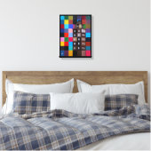 Torre de Hércules Abstract Schilderij van Alfred F Canvas Afdruk (Insitu (Slaapkamer))