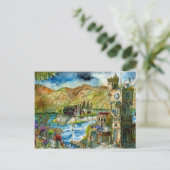 Torre del Lago Acuarela  Briefkaart (Staand voorkant)