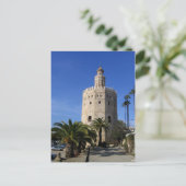 Torre del Oro The Gold Tower - Spanje Briefkaart (Staand voorkant)
