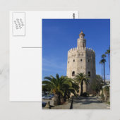 Torre del Oro The Gold Tower - Spanje Briefkaart (Voorkant / Achterkant)