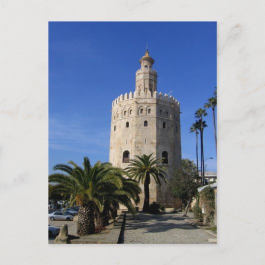 Torre del Oro The Gold Tower - Spanje Briefkaart (Voorkant)