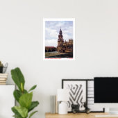 Torre del Reloj (Santiago de Compostela) A Coruña) Poster (Thuiskantoor)