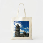 Torre di Pisa Tuscany met een prachtige blauwe hem Tote Bag (Voorkant)