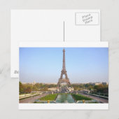 Torre Eiffel Briefkaart (Voorkant / Achterkant)