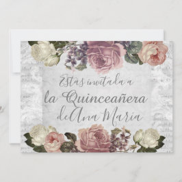 Torre Eiffel elegante lamentable de la Quinceanera Kaart