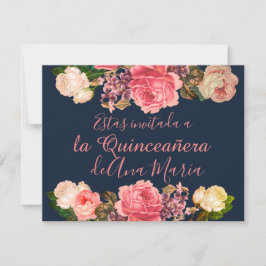 Torre Eiffel elegante lamentable de la Quinceanera Kaart