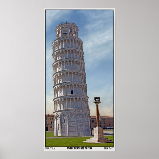 Torre Pendente di Pisa Poster (Voorkant)