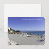 Torremolinos Beach, Costa del Sol, Spanje Briefkaart (Voorkant / Achterkant)