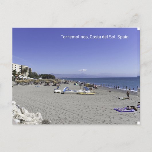 Torremolinos Beach, Costa del Sol, Spanje Briefkaart (Voorkant)
