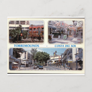 Torremolinos Costa del Sol Vintage Straatzichten Briefkaart