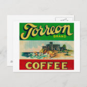Torreon Coffee Label Briefkaart (Voorkant / Achterkant)