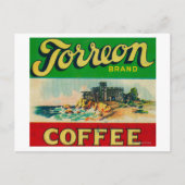 Torreon Coffee Label Briefkaart (Voorkant)