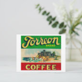 Torreon Coffee Label Briefkaart (Staand voorkant)