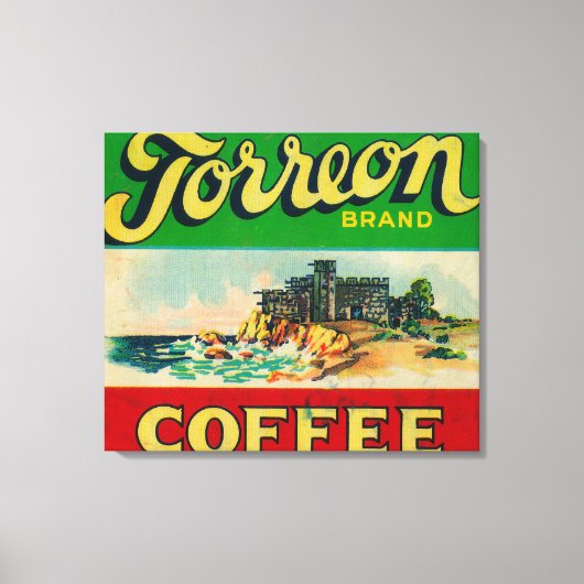 Torreon Coffee Label Canvas Afdruk (Voorkant)