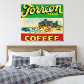 Torreon Coffee Label Canvas Afdruk (Insitu (Slaapkamer))