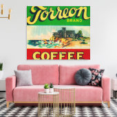 Torreon Coffee Label Canvas Afdruk (Insitu (Woonkamer))