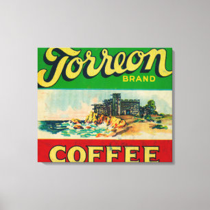 Torreon Coffee Label Canvas Afdruk
