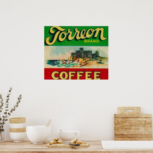 Torreon Coffee Label Poster (Keuken)